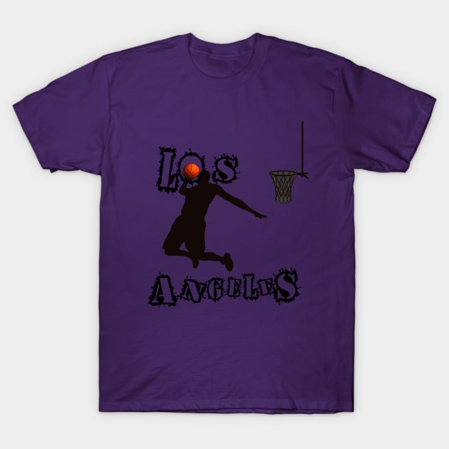 Los angeles lakers basketball fans T-Shirt by Egy Zero